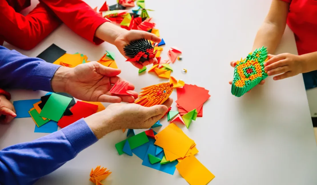 Origami kerajinan tangan