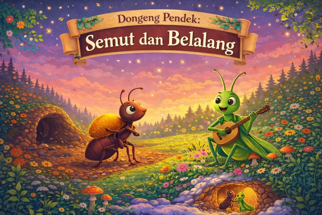 1. Dongeng Pendek Semut dan Belalang_www.appletreebsd.com