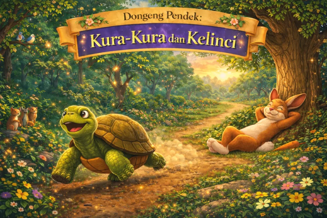 6. Dongeng Pendek Kura-Kura dan Kelinci_www.appletreebsd.com