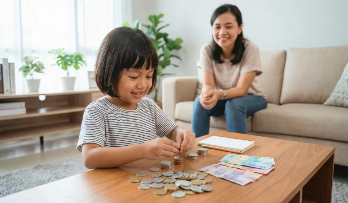 Permainan matematika anak Bermain dengan Uang Koin atau Uang Mainan_www.appletreebsd.com