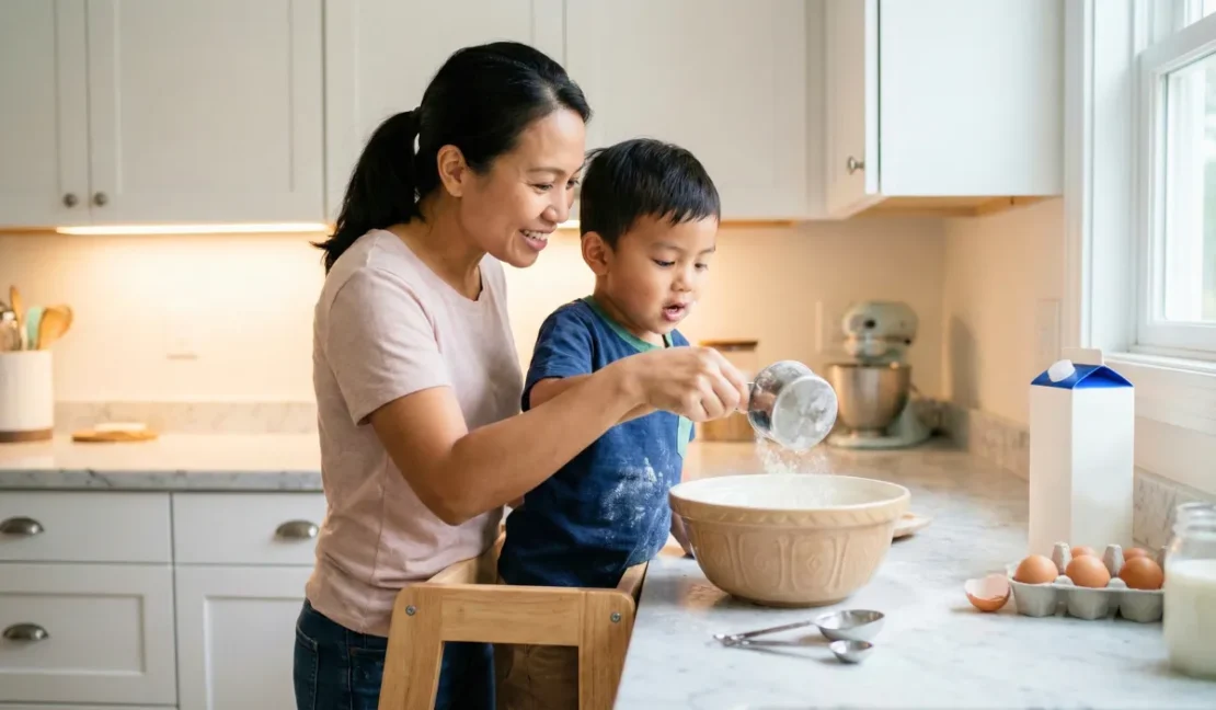 Permainan matematika anak Memasak atau Membuat Kue dengan Pengukuran_www.appletreebsd.com