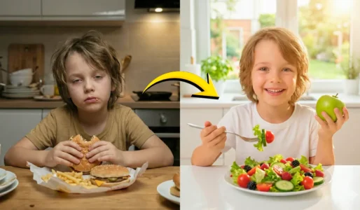 Transitioning Kids from Junk Food to Healthy Food