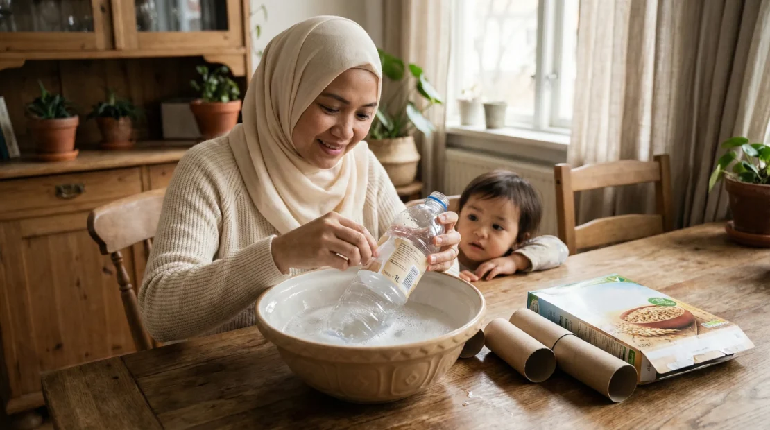 1-persiapan-bahan-botol-kardus-bekas-lampion-ramadan_www.appletreebsd.com