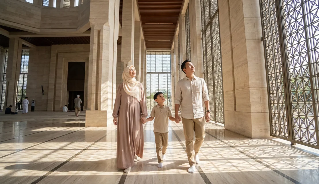 10. Mengunjungi Masjid Bersama Keluarga_www.appletreebsd.com