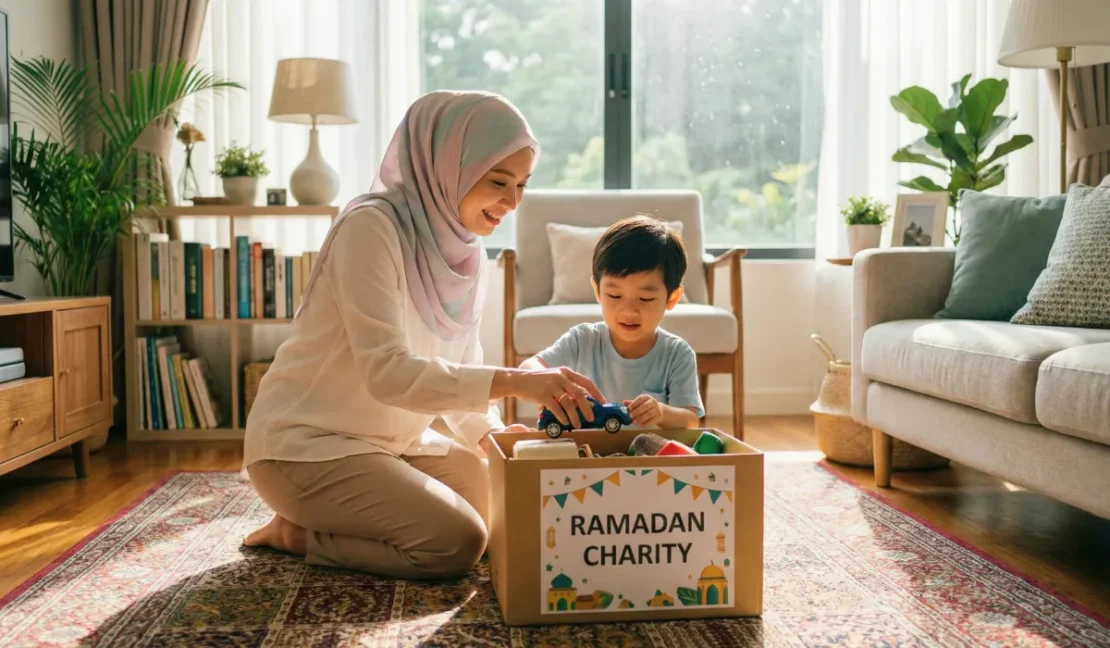 Anak membantu sesama