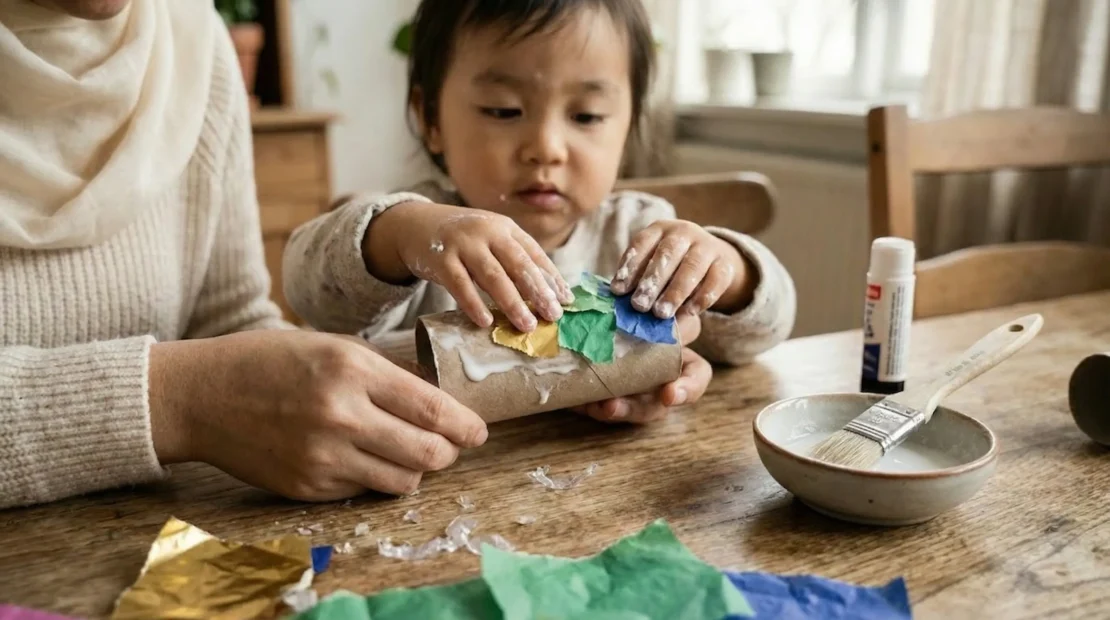 3-menempel-kertas-tisu-warna-hiasan-lampion-ramadan_www.appletreebsd.com