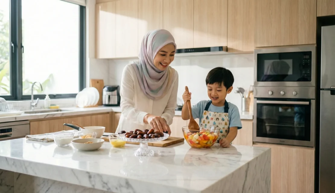 4. Menyiapkan Takjil Bersama di Dapur_www.appletreebsd.com