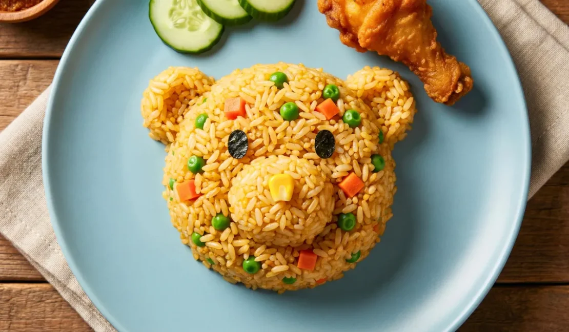 Inspirasi Menu Buka Puasa Nasi Goreng Mini Bentuk Beruang_www.appletreebsd.com