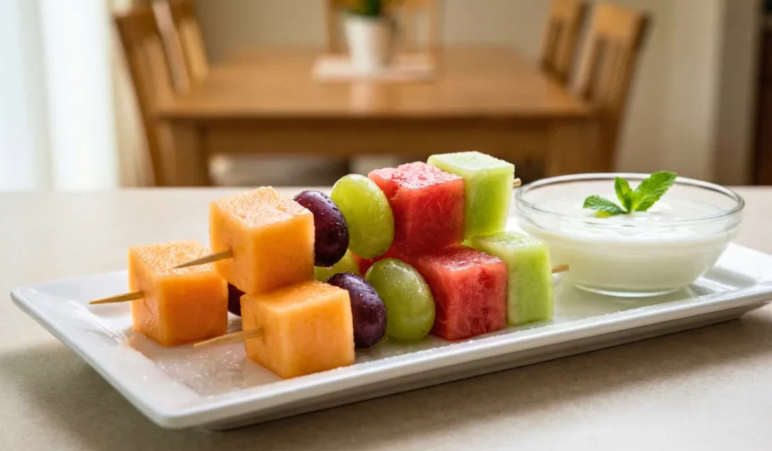 Inspirasi Menu Buka Puasa Sate Buah dengan Saus Yogurt Madu_www.appletreebsd.com