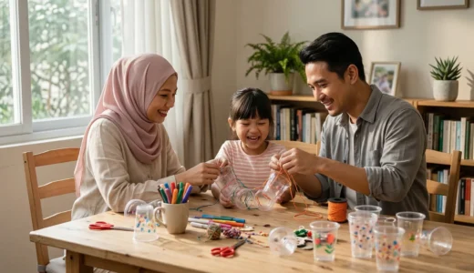 Tutorial Membuat Lampion dari Gelas Plastik Bekas yang Warna-Warni