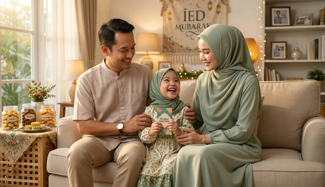 Cara Mengajar Anak Berbagi Kebahagiaan di Hari Raya