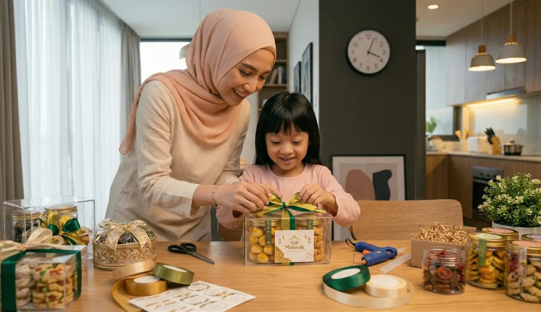 2-ibu-dan-anak-menyiapkan-bingkisan-lebaran_www.appletreebsd.com