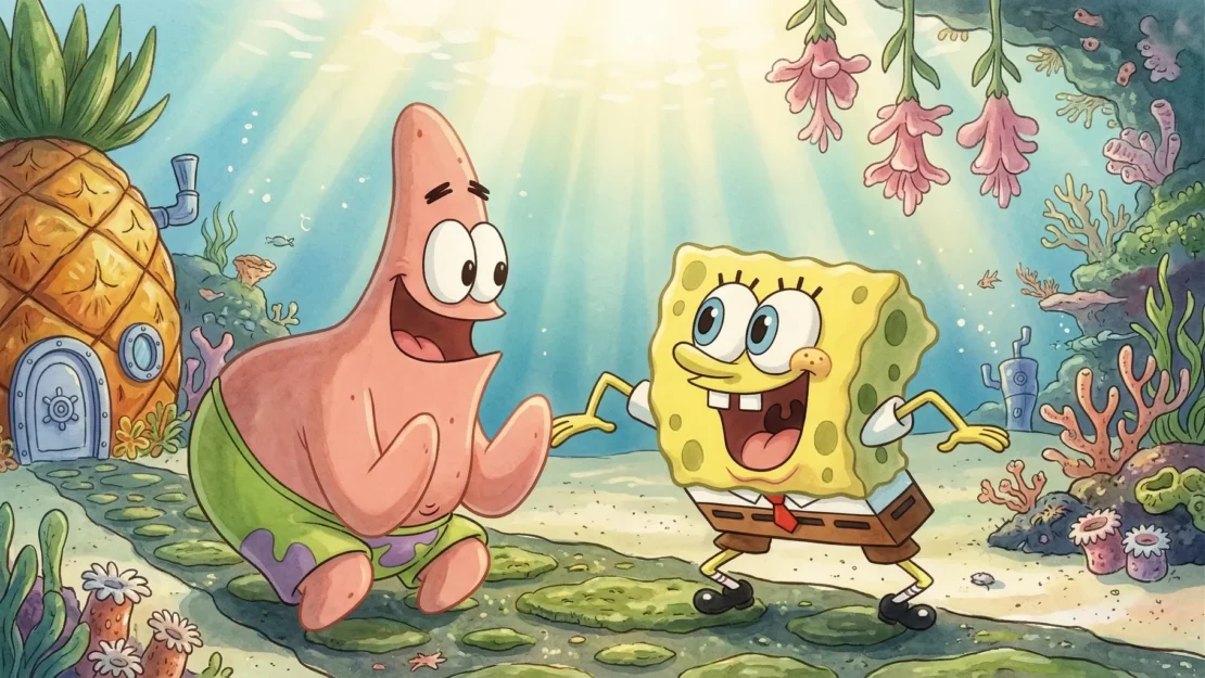 11. Spongebob dan Patrick_www.appletreebsd.com