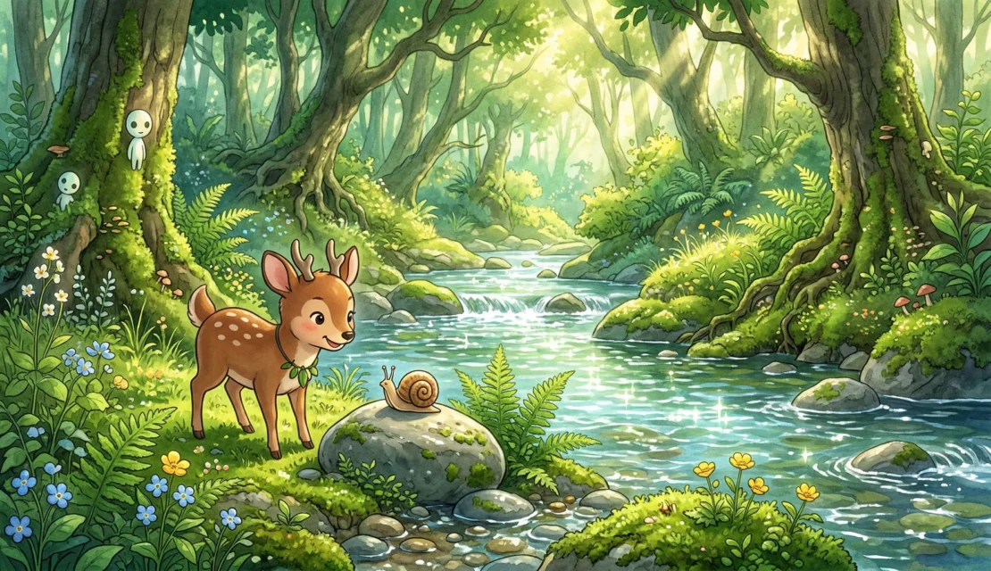 2-dongeng-kancil-dan-siput-cerita-anak-bergambar-ghibli-style_www.appletreebsd.com