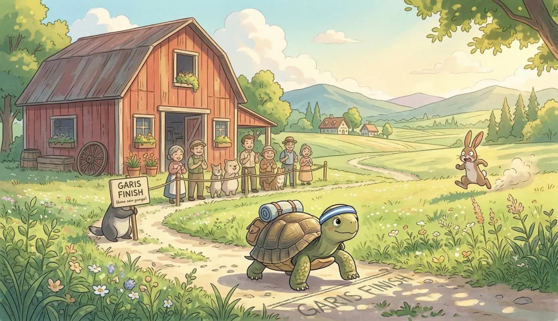 2. cerita-dongeng-anak-kelinci-dan-kura-kura-pantang-menyerah_www.appletreebsd.com