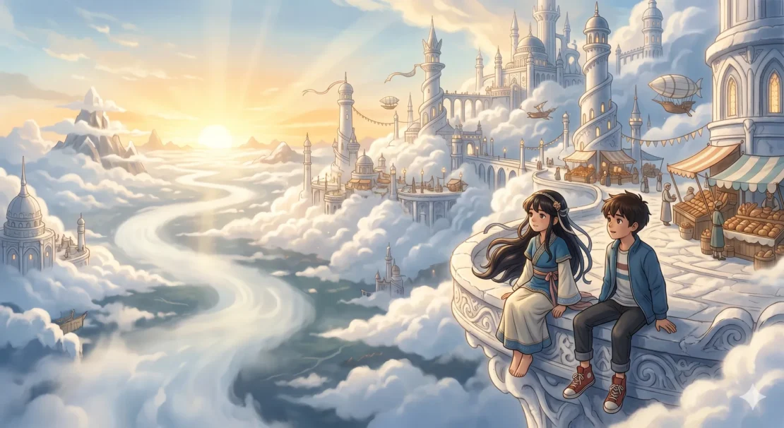 3-cloud-kingdom-castle-fantasy-illustration (2)_www.appletreebsd.com