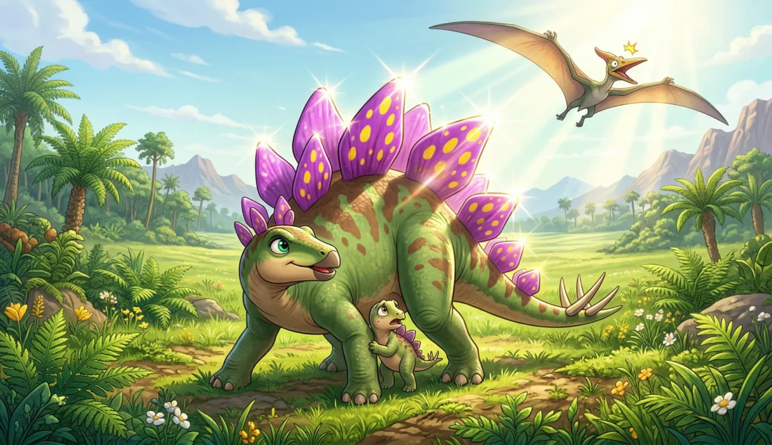 4. cerita-3-stella-stegosaurus-ungu-istimewa_www.appletreebsd.com