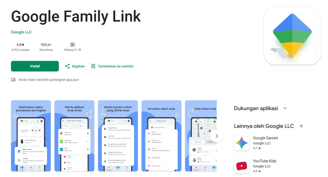 Aplikasi Family Link_www.appletreebsd.com