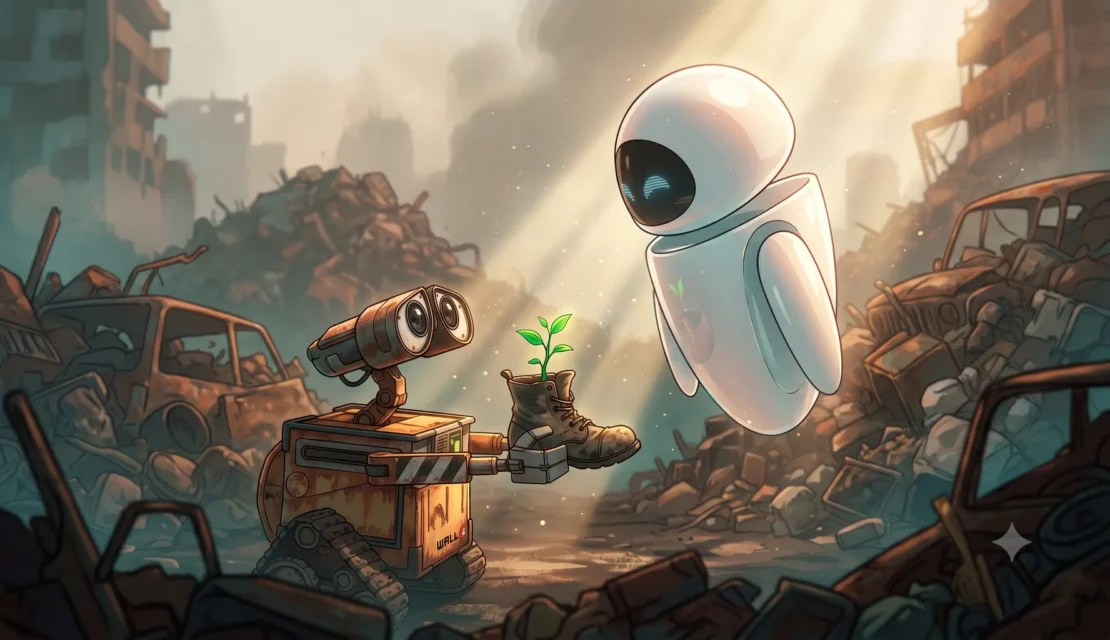 1. Cerita Robot Anak WALL-E Menjaga Lingkungan Bumi_www.appletreebsd.com