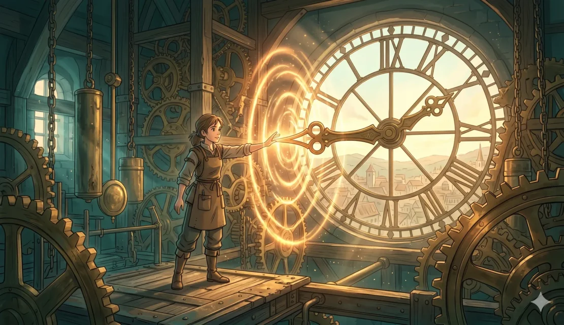 11. clockmaker-daughter-restarting-frozen-kingdom-time_www.appletreebsd.com