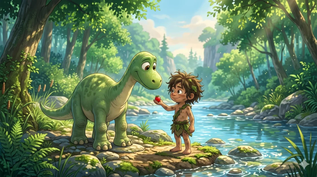 2-cerita-arlo-the-good-dinosaur-apatosaurus-hijau-baik-hati_www.appletreebsd.com