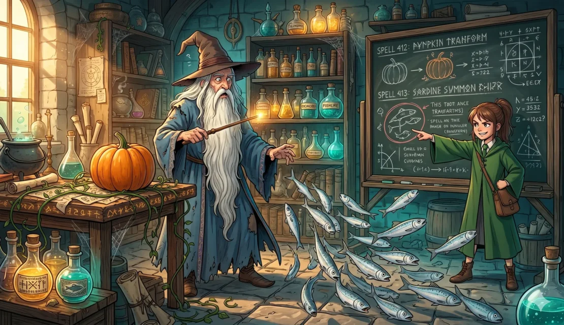 4. penyihir-pelupa-bea-pumpkin-sardines-spell_www.appletreebsd.com