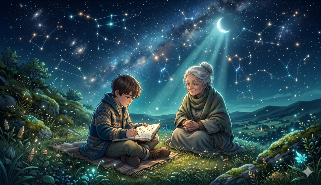 5. boy-mapping-stars-night-sky-magic_www.appletreebsd.com