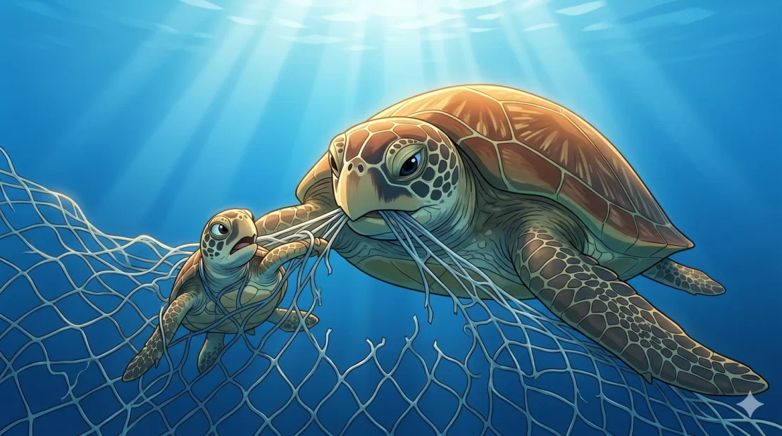 6-penyu-hijau-laut-green-sea-turtle-tersangkut-sampah-plastik_www.appletreebsd.com