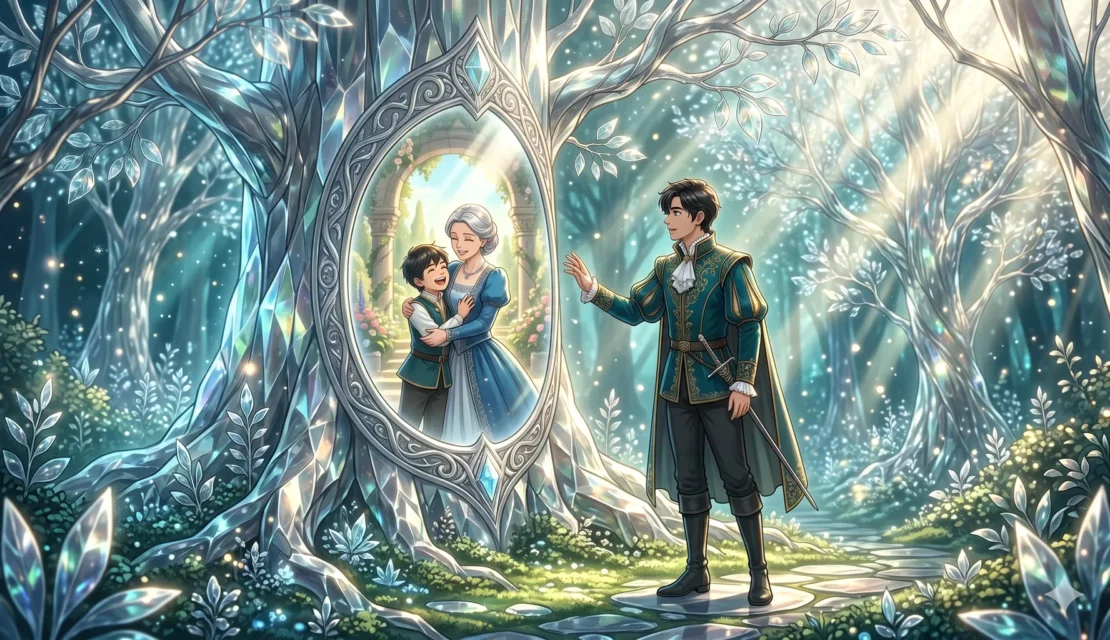 8. nobleman-in-silver-glass-mirror-forest_www.appletreebsd.com