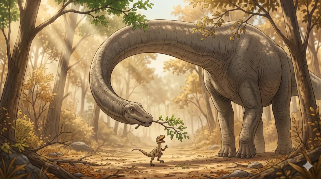 9-cerita-dina-diplodocus-leher-panjang-membantu-teman-makan_www.appletreebsd.com