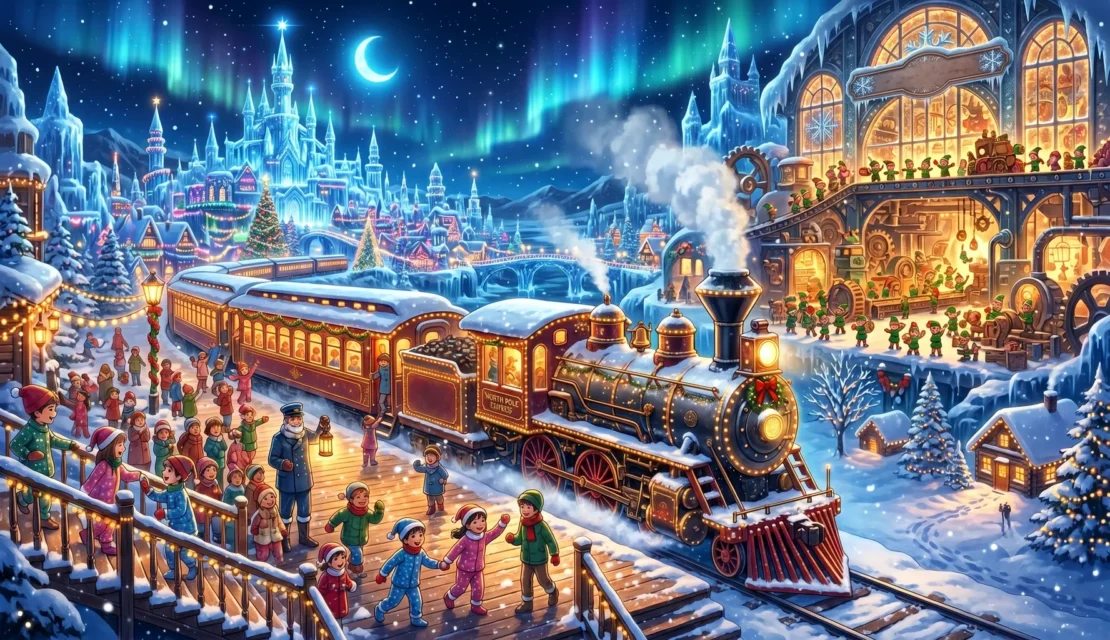 01-kereta-kutub-utara-santa-claus-dongeng-natal-anak_www.appletreebsd.com