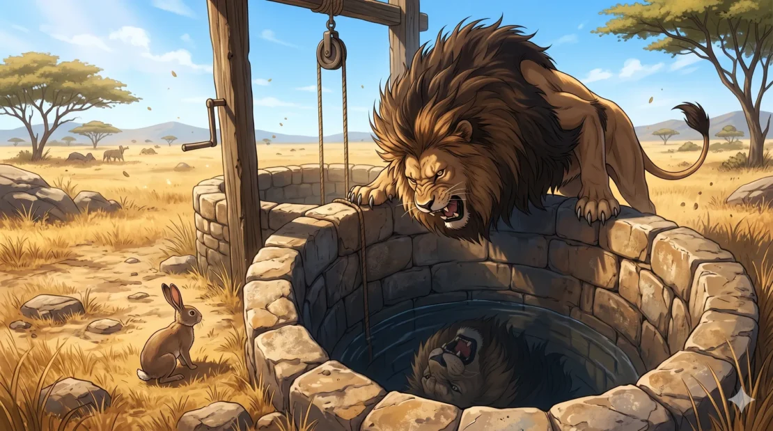 10-rabbit-and-lion-well-trick_www.appletreebsd.com