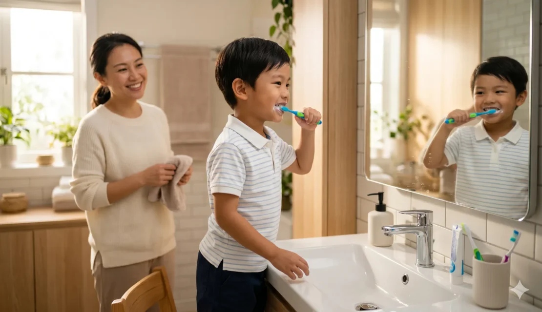 3. anak-mandiri-menyikat-gigi-sendiri_www.appletreebsd.com