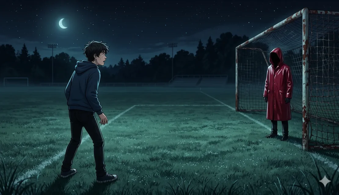 5-mysterious-figure-red-raincoat-football-field_www.appletreebsd.com