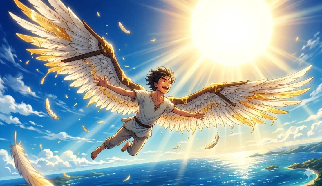 6-flying-boy-wax-wings-sun-ocean_www.appletreebsd.com