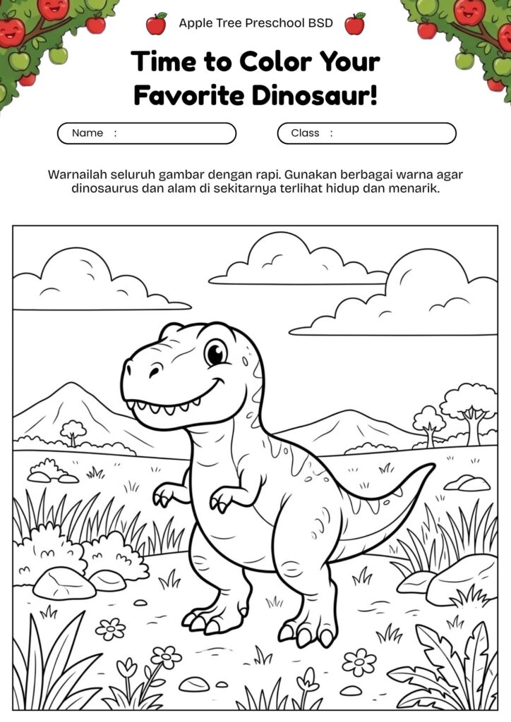 01-mewarnai-dinosaurus-t-rex-lucu