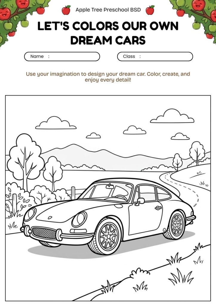 03-mewarnai-mobil-sport-klasik-modern-worksheet