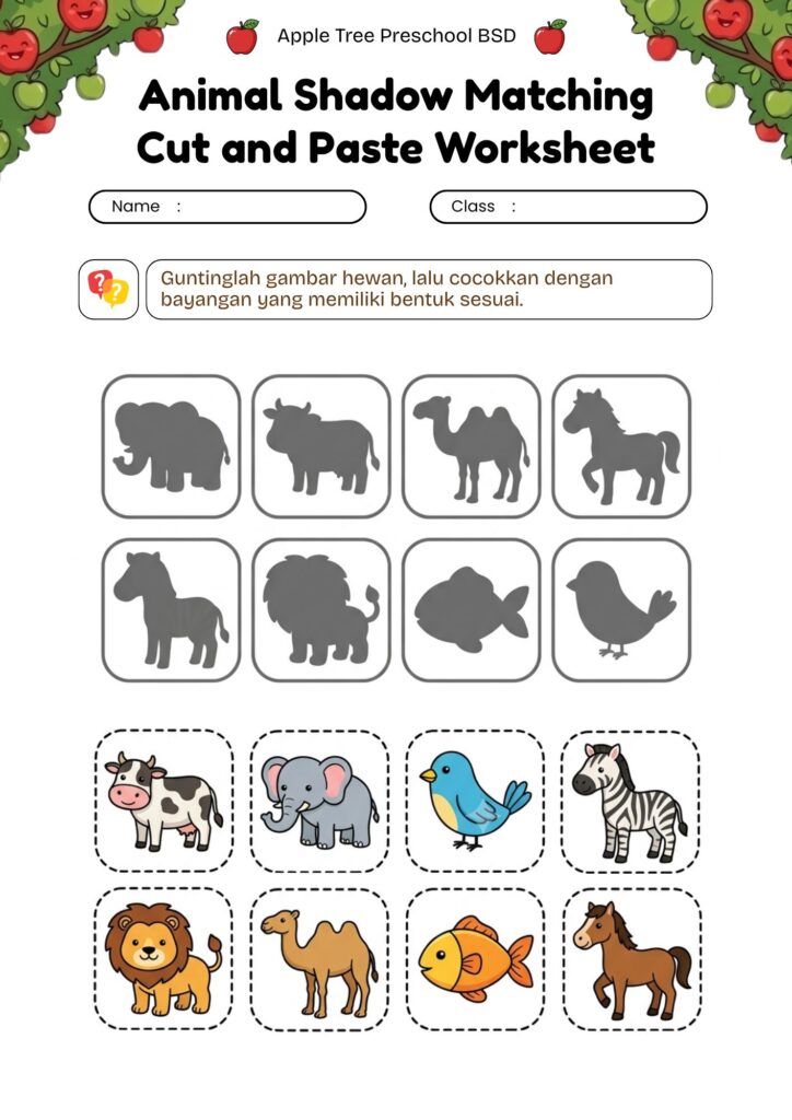 04 worksheet-bayangan-hewan-gunting-dan-tempel
