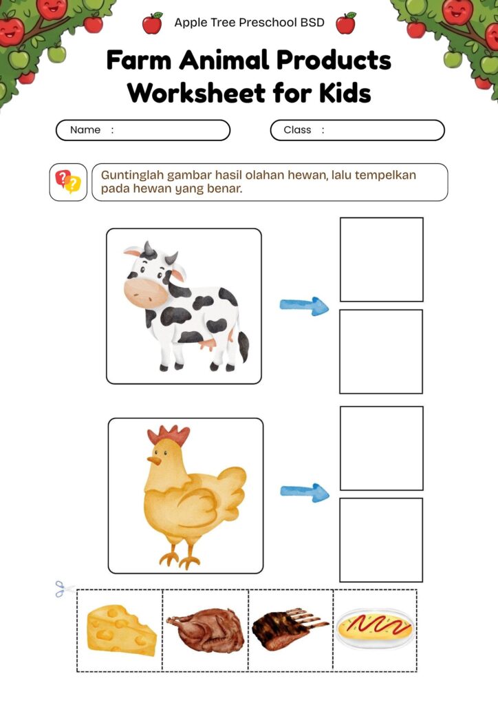 05 worksheet-hewan-dan-hasil-olahannya-gunting-tempel