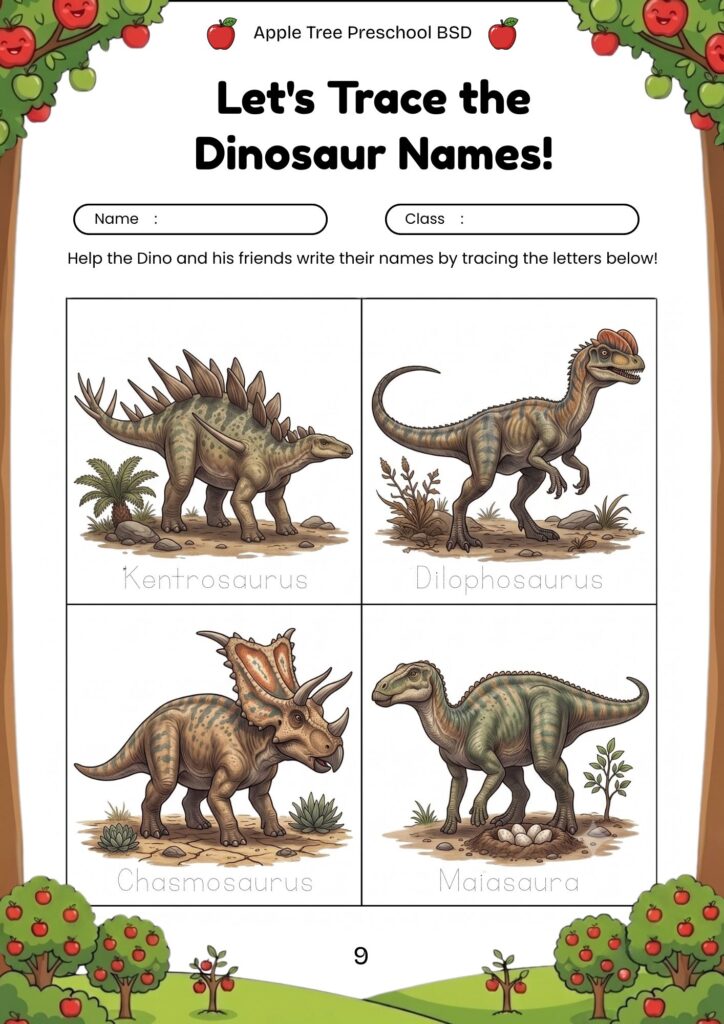 09-worksheet-anak-tk-paud-mengenal-nama-dinosaurus-kentrosaurus-stegosaurus