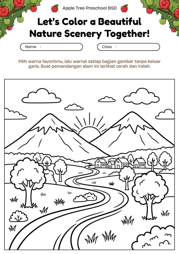 1. mewarnai-pemandangan-gunung-matahari-pagi