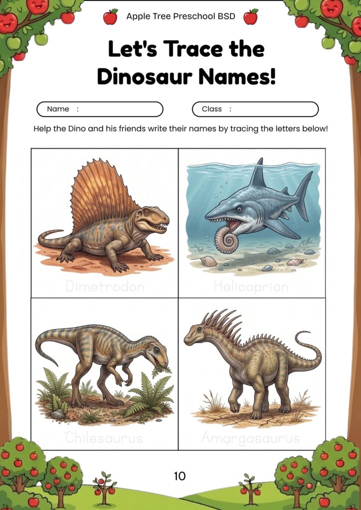 10-worksheet-anak-tk-paud-mengenal-nama-dinosaurus-dimetrodon-spinosaurus