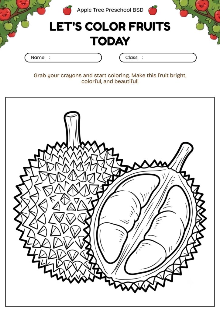 16-mewarnai-buah-durian-worksheet