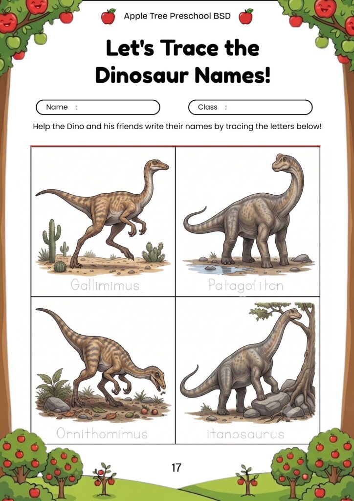 17-worksheet-anak-tk-paud-mengenal-nama-dinosaurus-lambeosaurus-amargasaurus