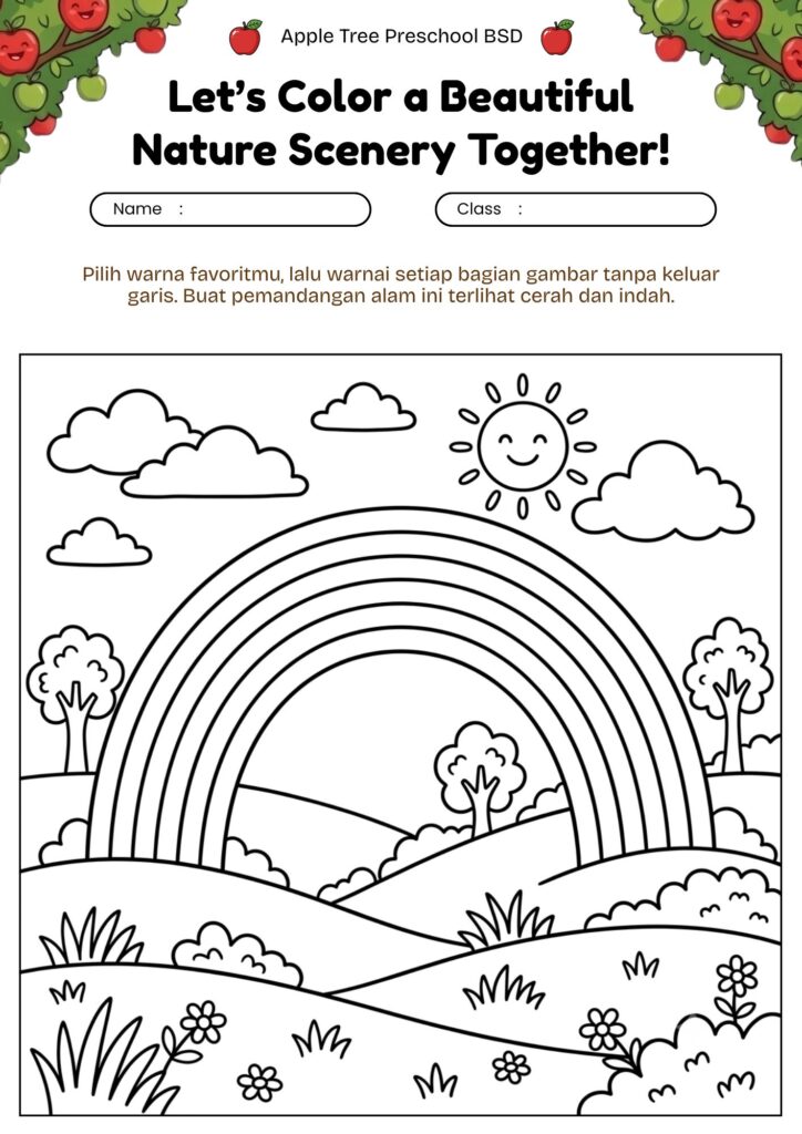 20. mewarnai-pemandangan-alam-indah-dengan-pelangi