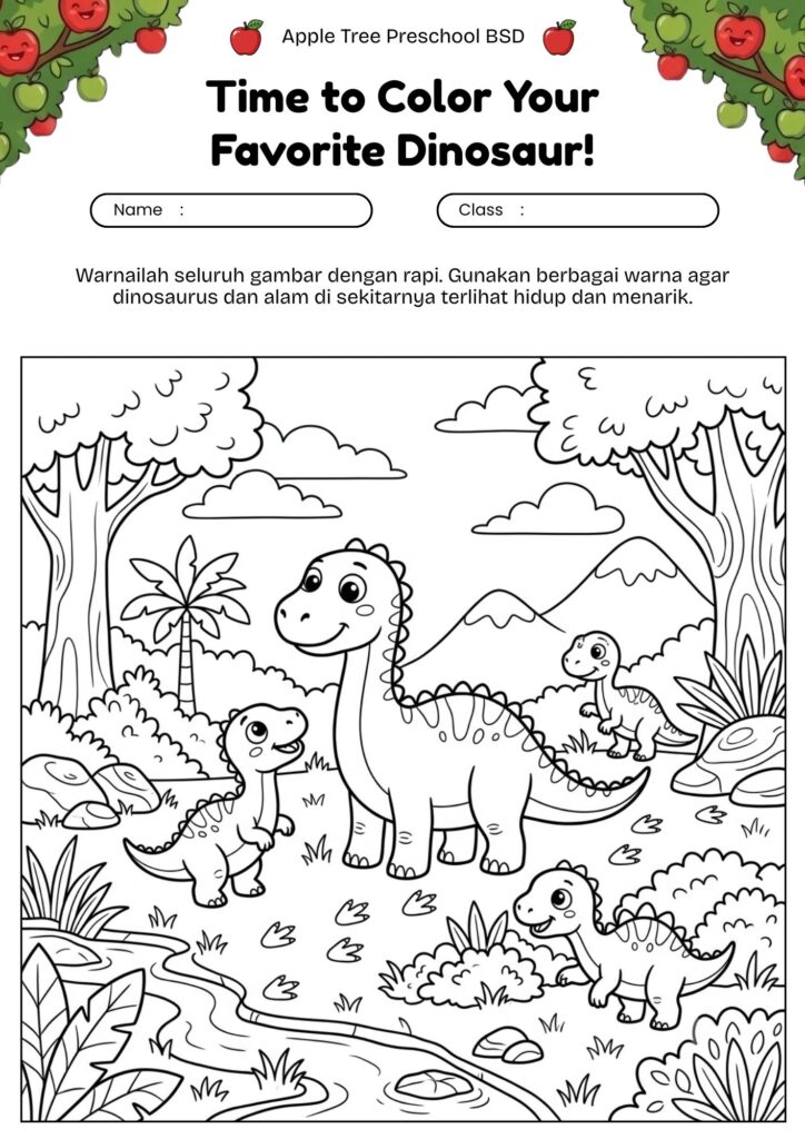 21-mewarnai-dinosaurus-keluarga