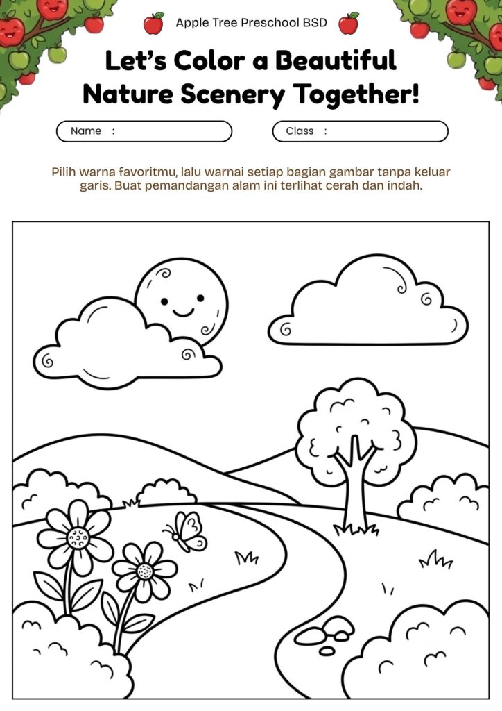 21. mewarnai-pemandangan-simple-awan-matahari
