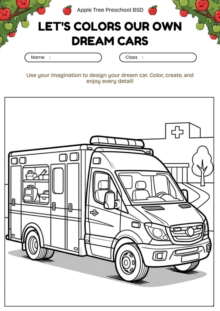 23-mewarnai-mobil-ambulans-modern-worksheet