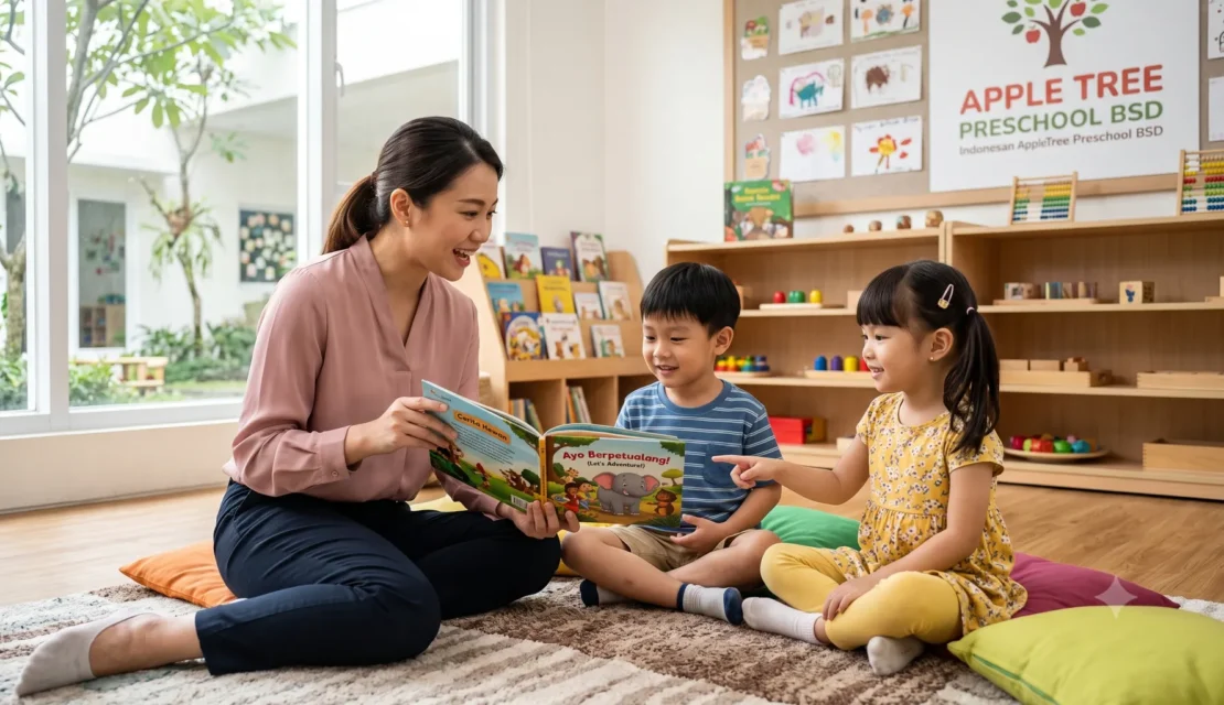 3-kegiatan-membaca-apple-tree-preschool-bsd_www.appletreebsd.com
