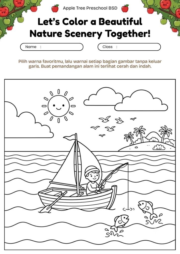 3. mewarnai-pemandangan-laut-perahu-nelayan